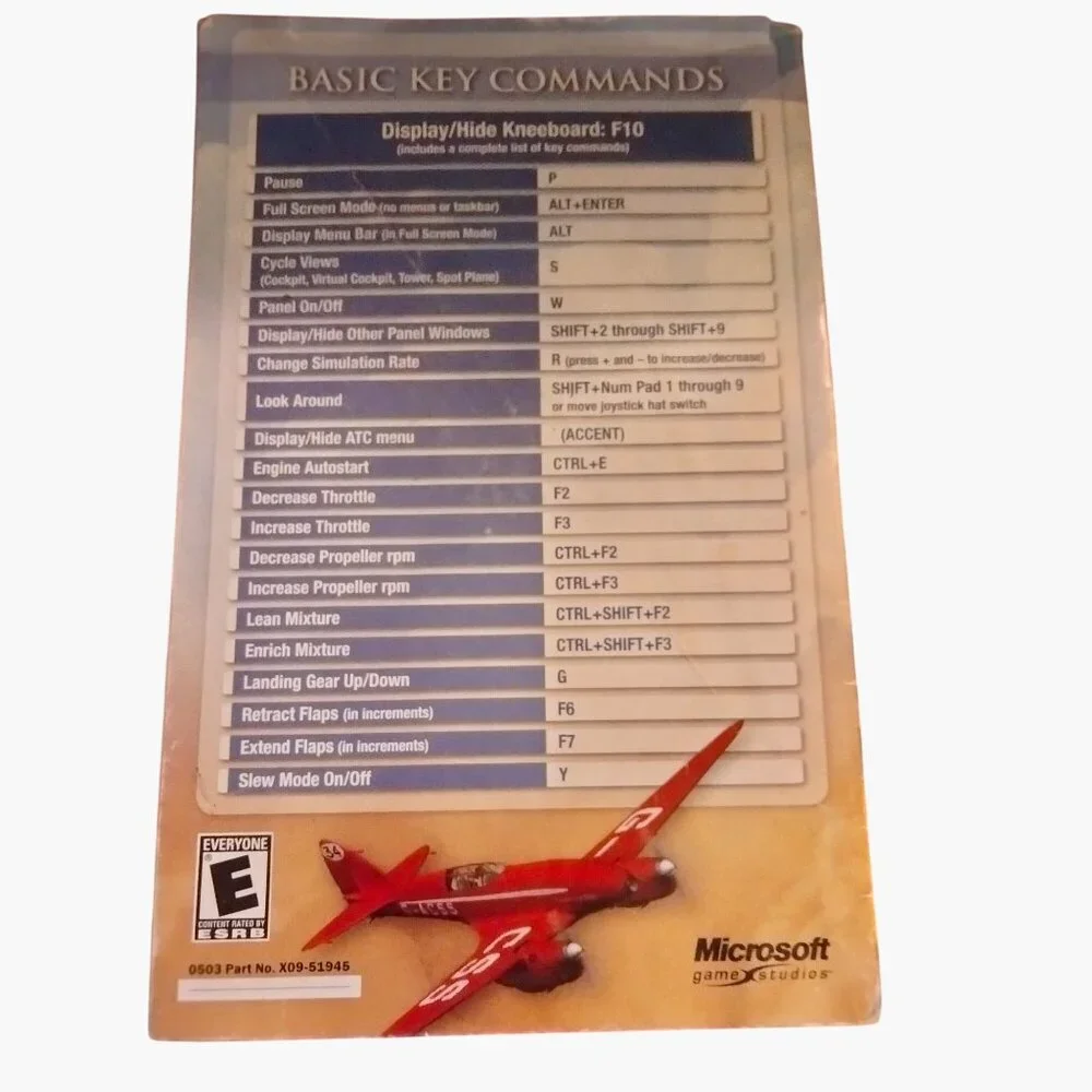 Microsoft Flight Simulator 2004 A Century Of Flight PC Game CD Disc 4
